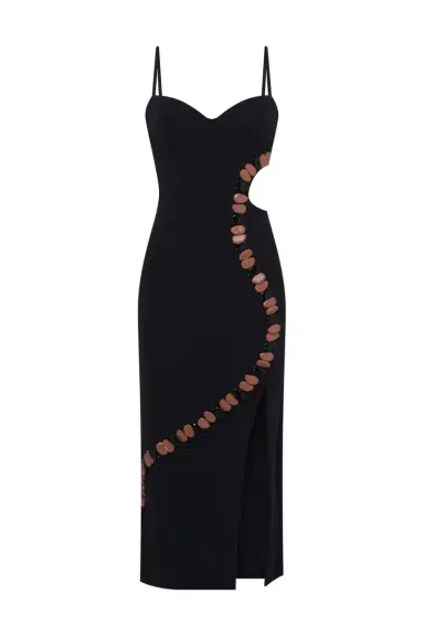 PatBo DELYA KNIT BEADED MIDI DRESS | Thumbnail 2