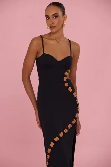 PatBo DELYA KNIT BEADED MIDI DRESS | Thumbnail 3