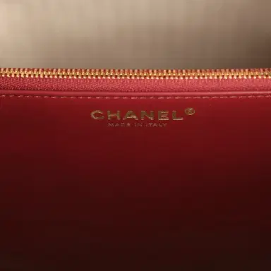Chanel Chanel Large "CC Loop" Drawstring Bucket Bag with Leather Strap Black Suede Gold Hardware | Thumbnail 10