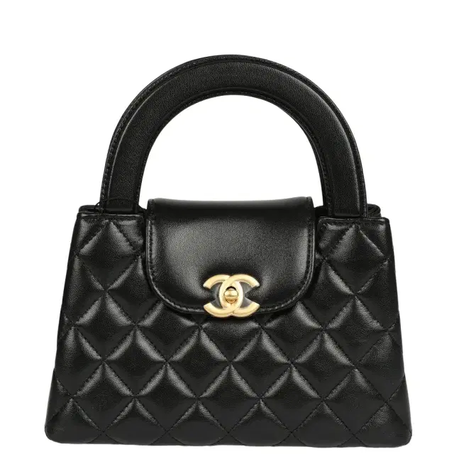 Chanel Chanel Small Kelly Shopper Black Shiny Lambskin Brushed Gold Hardware