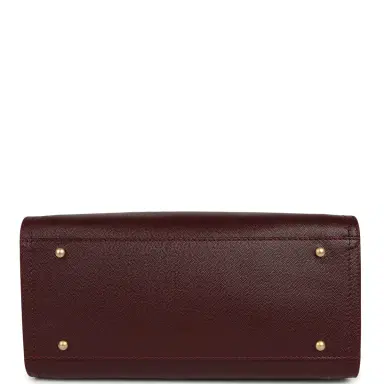 Chanel Chanel Small Studded Deauville Shopping Tote Burgundy Caviar Brushed Gold Hardware | Thumbnail 6 Chanel Chanel Small Studded Deauville Shopping Tote Burgundy Caviar Brushed Gold Hardware | Thumbnail 6