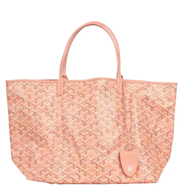 goyard Goyard Goyardine Powder Pink Saint Louis GM Tote Palladium Hardware