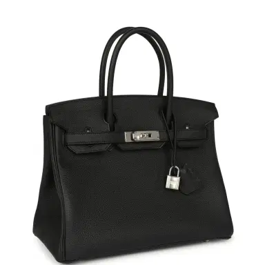 HERMÈS Hermes Birkin 30 Black Togo Palladium Hardware | Thumbnail 2 HERMÈS Hermes Birkin 30 Black Togo Palladium Hardware | Thumbnail 2