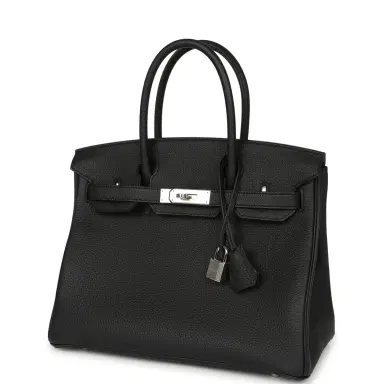 HERMÈS Hermes Birkin 30 Black Togo Palladium Hardware | Thumbnail 5 HERMÈS Hermes Birkin 30 Black Togo Palladium Hardware | Thumbnail 5