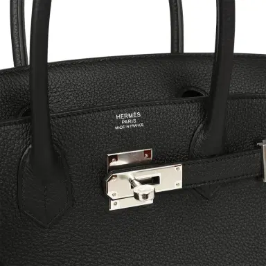 HERMÈS Hermes Birkin 30 Black Togo Palladium Hardware | Thumbnail 7 HERMÈS Hermes Birkin 30 Black Togo Palladium Hardware | Thumbnail 7
