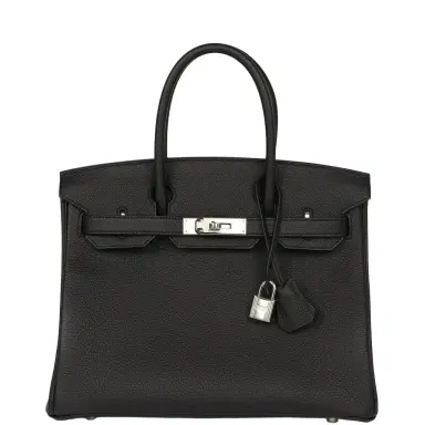 HERMÈS Hermes Birkin 30 Black Togo Palladium Hardware | Thumbnail 1 HERMÈS Hermes Birkin 30 Black Togo Palladium Hardware | Thumbnail 1