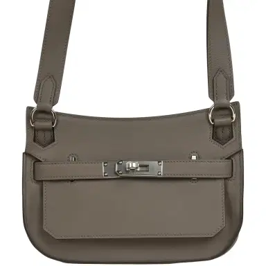 HERMÈS Hermes Jypsiere Mini Gris Meyer Swift Palladium Hardware | Thumbnail 1 HERMÈS Hermes Jypsiere Mini Gris Meyer Swift Palladium Hardware | Thumbnail 1