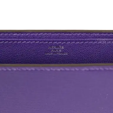 HERMÈS Hermes Sanglons Clutch Purple Chevre Mysore Palladium Hardware | Thumbnail 8 HERMÈS Hermes Sanglons Clutch Purple Chevre Mysore Palladium Hardware | Thumbnail 8