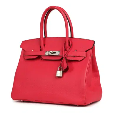 HERMÈS Pre-owned Hermes Birkin 30 Rose Extreme Epsom Palladium Hardware | Thumbnail 5 HERMÈS Pre-owned Hermes Birkin 30 Rose Extreme Epsom Palladium Hardware | Thumbnail 5