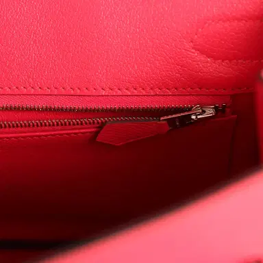 HERMÈS Pre-owned Hermes Birkin 30 Rose Extreme Epsom Palladium Hardware | Thumbnail 8 HERMÈS Pre-owned Hermes Birkin 30 Rose Extreme Epsom Palladium Hardware | Thumbnail 8