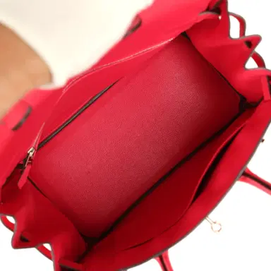 HERMÈS Pre-owned Hermes Birkin 30 Rose Extreme Epsom Palladium Hardware | Thumbnail 9 HERMÈS Pre-owned Hermes Birkin 30 Rose Extreme Epsom Palladium Hardware | Thumbnail 9