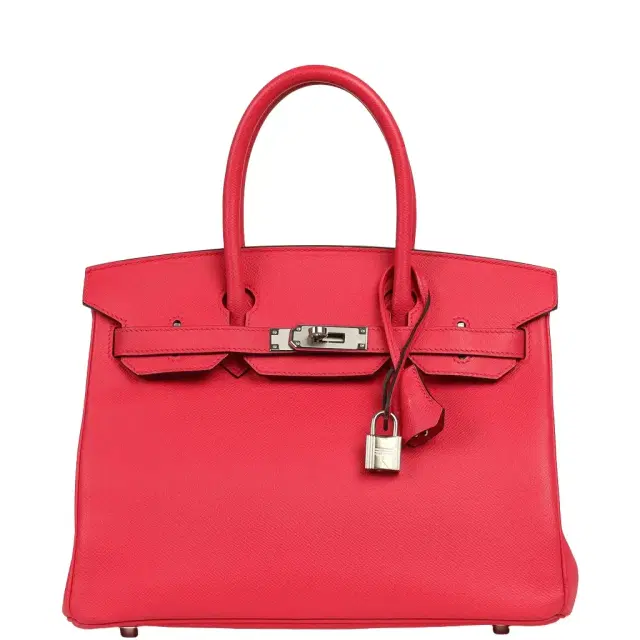 HERMÈS Pre-owned Hermes Birkin 30 Rose Extreme Epsom Palladium Hardware