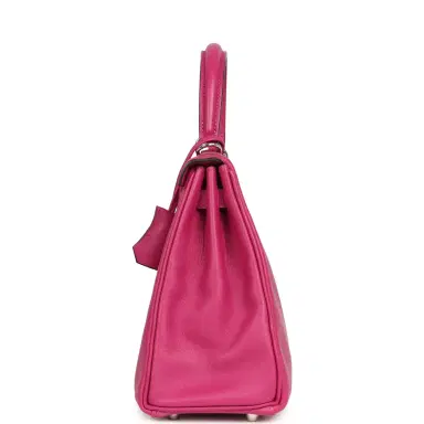 HERMÈS Pre-owned Hermes Kelly Retourne 25 Rose Poupre Swift Palladium Hardware | Thumbnail 4 HERMÈS Pre-owned Hermes Kelly Retourne 25 Rose Poupre Swift Palladium Hardware | Thumbnail 4