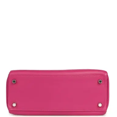 HERMÈS Pre-owned Hermes Kelly Retourne 25 Rose Poupre Swift Palladium Hardware | Thumbnail 6 HERMÈS Pre-owned Hermes Kelly Retourne 25 Rose Poupre Swift Palladium Hardware | Thumbnail 6