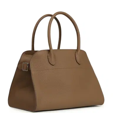 The Row The Row Soft Margaux 10 Dark Muschio Calfskin Silver Hardware | Thumbnail 2