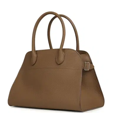 The Row The Row Soft Margaux 10 Dark Muschio Calfskin Silver Hardware | Thumbnail 5