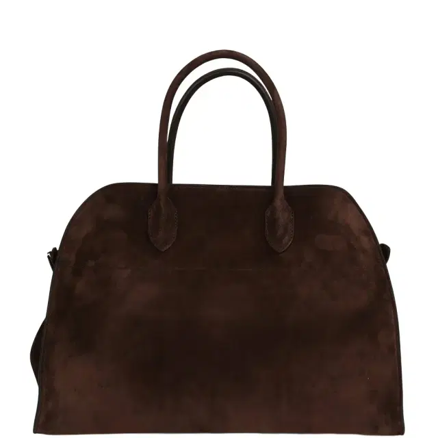 The Row Soft Margaux 15 Bag Mocha Suede Gold Hardware The Row Soft Margaux 15 Bag Mocha Suede Gold Hardware