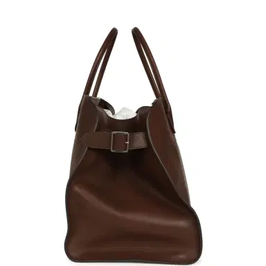The Row The Row Soft Margaux 17 Bag Deep Brown Saddle Silver Hardware | Thumbnail 3 The Row The Row Soft Margaux 17 Bag Deep Brown Saddle Silver Hardware | Thumbnail 3