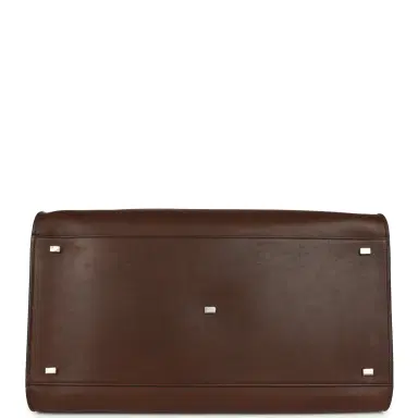 The Row The Row Soft Margaux 17 Bag Deep Brown Saddle Silver Hardware | Thumbnail 6 The Row The Row Soft Margaux 17 Bag Deep Brown Saddle Silver Hardware | Thumbnail 6
