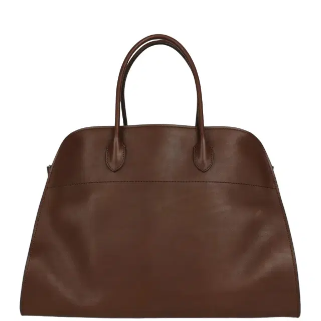 The Row The Row Soft Margaux 17 Bag Deep Brown Saddle Silver Hardware