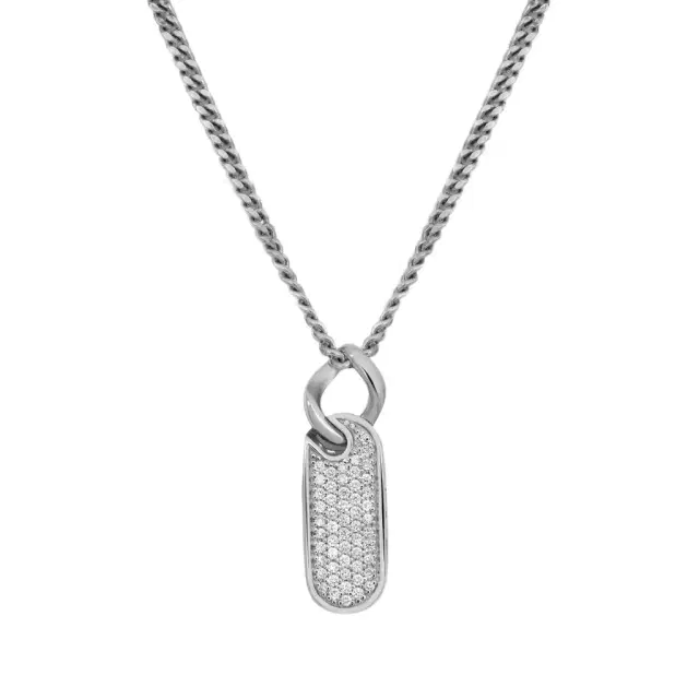 Salvini Salvini 18K White Gold Diamond Bar Pendant Necklace by The Solist