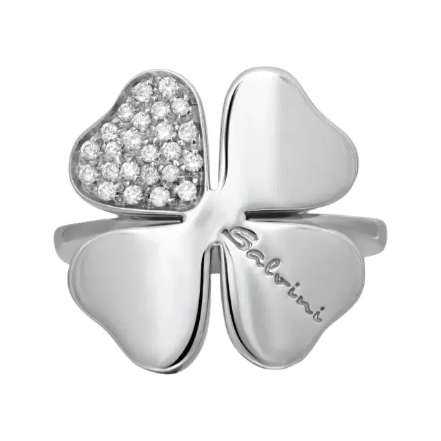 Salvini Salvini 18K White Gold Diamond Floral Cocktail Ring Sz. 7.25 by The Solist