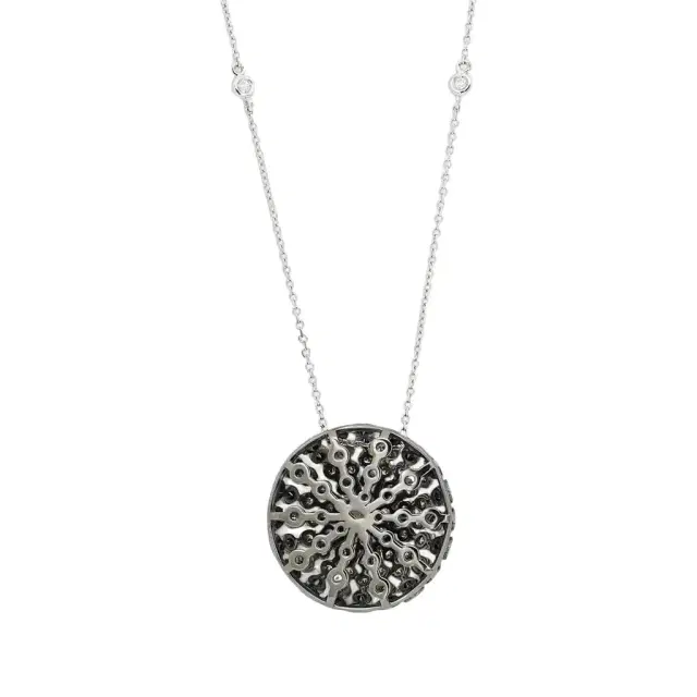 Salvini Salvini 18K White Gold Diamond Round Pendant Necklace by The Solist