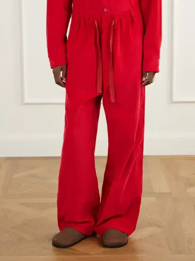 Sanderlak Drawstring Cotton-corduroy Straight-leg Pants | Thumbnail 3 Sanderlak Drawstring Cotton-corduroy Straight-leg Pants | Thumbnail 3