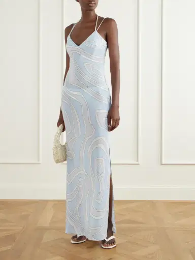 PUCCI Printed Silk Crepe De Chine Maxi Dress | Thumbnail 2
