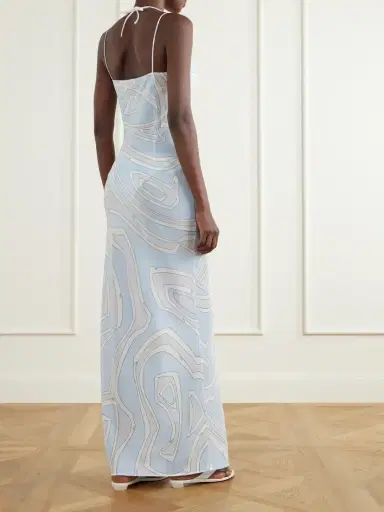 PUCCI Printed Silk Crepe De Chine Maxi Dress | Thumbnail 3