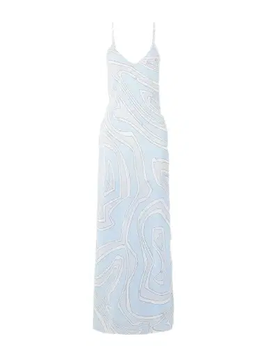 PUCCI Printed Silk Crepe De Chine Maxi Dress | Thumbnail 1