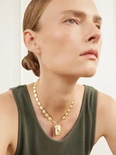 Marie Lichtenberg Love Scapular 18-karat Gold And Ruby Necklace | Thumbnail 2 Marie Lichtenberg Love Scapular 18-karat Gold And Ruby Necklace | Thumbnail 2