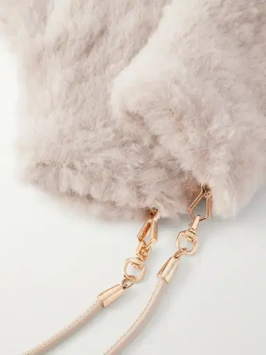 Max Mara Ombrato Strap-detailed Alpaca, Wool And Silk-blend Gloves | Thumbnail 2 Max Mara Ombrato Strap-detailed Alpaca, Wool And Silk-blend Gloves | Thumbnail 2