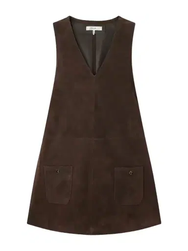 Frame The Safari Tent Suede Mini Dress | Thumbnail 1 Frame The Safari Tent Suede Mini Dress | Thumbnail 1