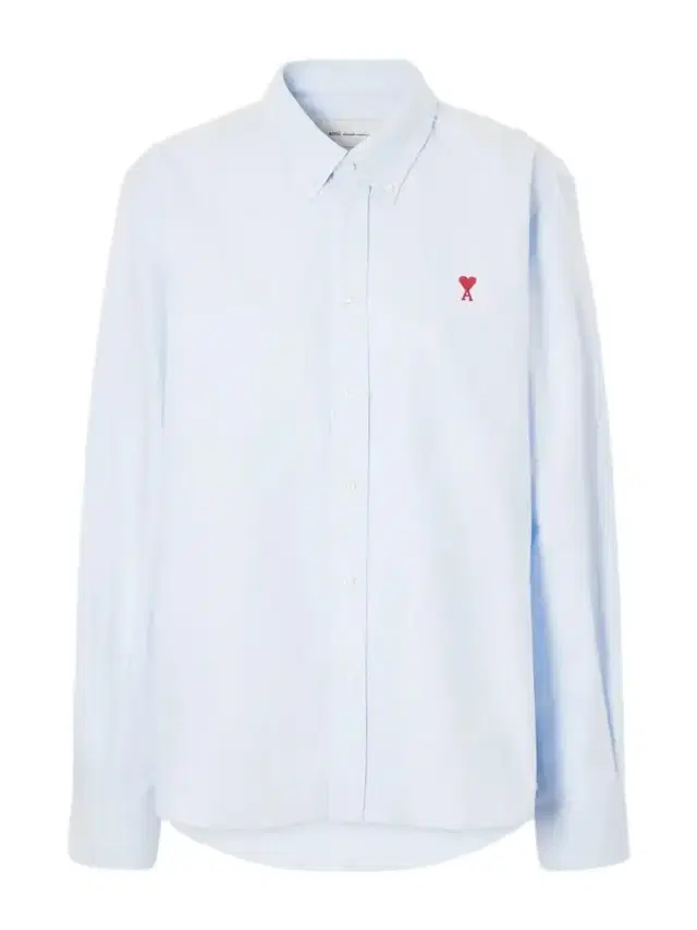 AMI PARIS Adc Embroidered Cotton Oxford Shirt