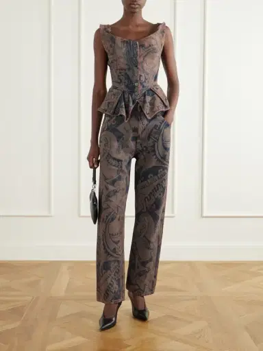 Vivienne Westwood Ranch Printed High-waisted Straight-leg Organic Jeans | Thumbnail 2