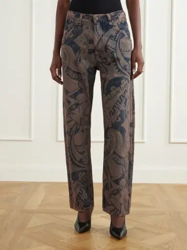 Vivienne Westwood Ranch Printed High-waisted Straight-leg Organic Jeans | Thumbnail 3