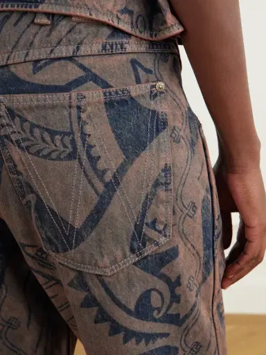 Vivienne Westwood Ranch Printed High-waisted Straight-leg Organic Jeans | Thumbnail 5
