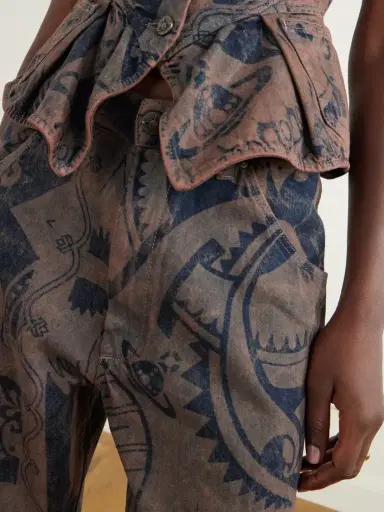 Vivienne Westwood Ranch Printed High-waisted Straight-leg Organic Jeans | Thumbnail 6