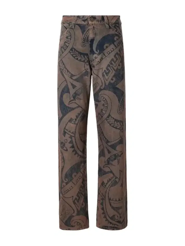 Vivienne Westwood Ranch Printed High-waisted Straight-leg Organic Jeans