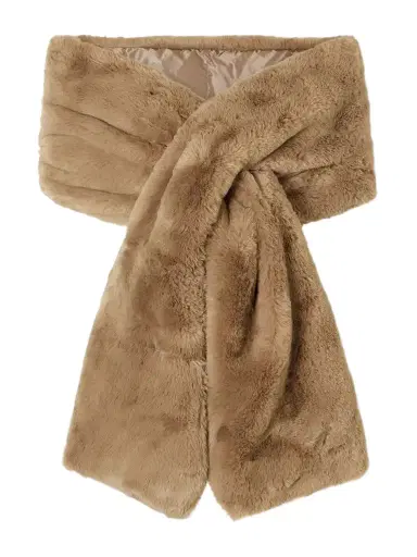 Max Mara Satin And Plush-trimmed Scarf | Thumbnail 1