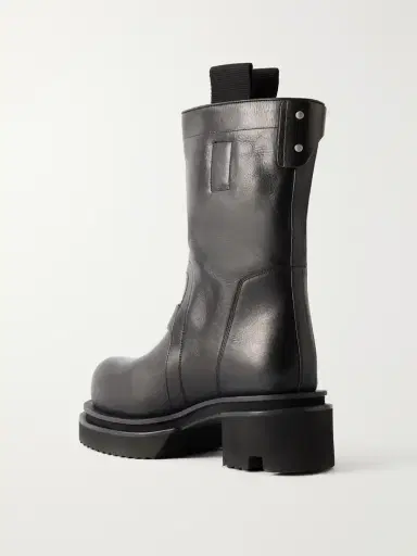 Rick Owens Bogun Leather Knee Boots | Thumbnail 3