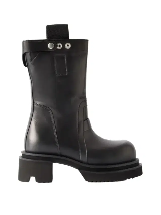 Rick Owens Bogun Leather Knee Boots