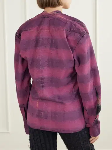 Haikure Shona Checked Cotton Shirt | Thumbnail 4