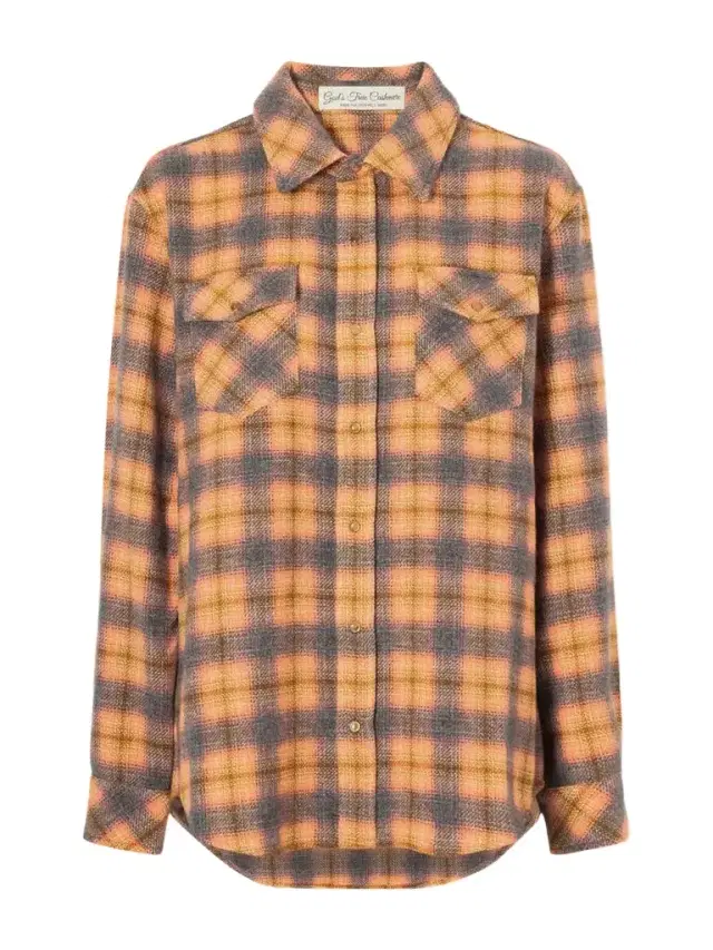 God’s True Cashmere Checked Cashmere Shirt