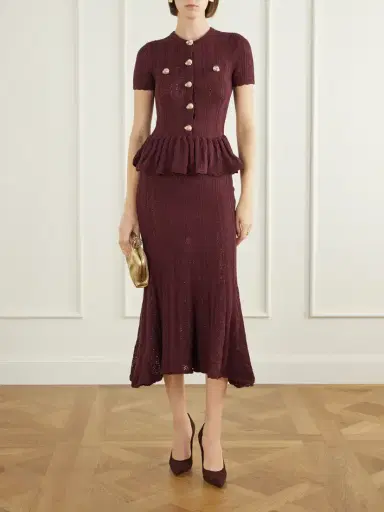 Gianvito Rossi Claudia 105 Suede-trimmed Lace Pumps | Thumbnail 4