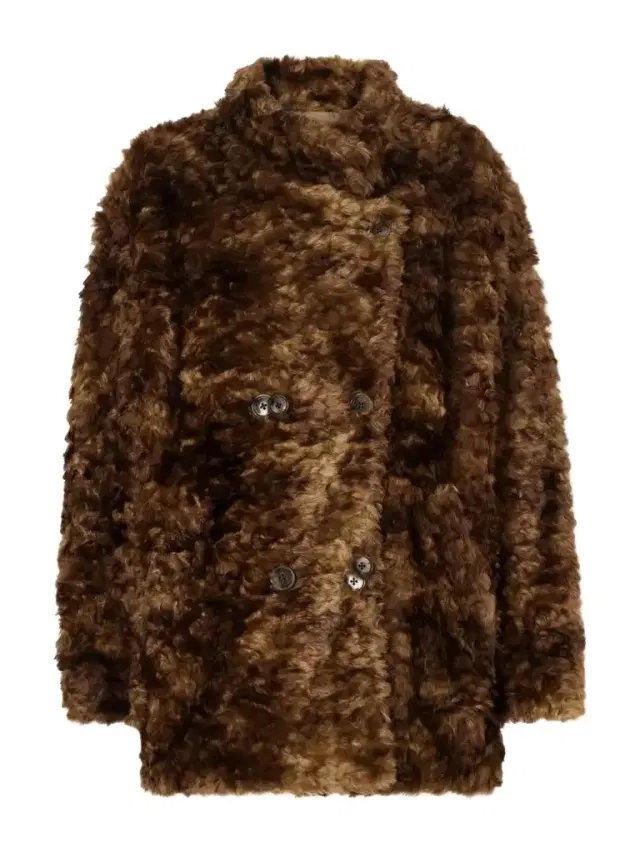 Marant Étoile Jya Double-breasted Plush Jacket