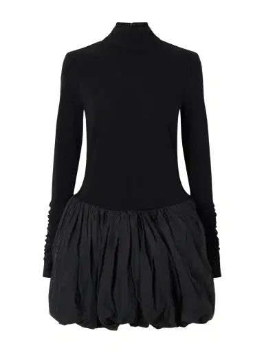 Magda Butrym Wool-blend Jersey And Shell Balloon Mini Dress | Thumbnail 1