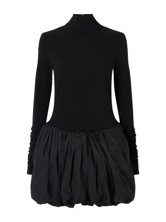 Magda Butrym Wool-blend Jersey And Shell Balloon Mini Dress