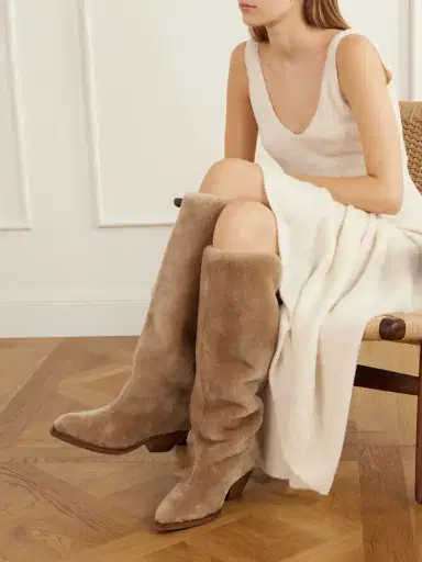 Gabriela Hearst Waite 55 Shearling Knee Boots | Thumbnail 2